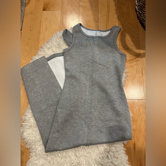 Commense Heather Gray Maxi Dress & Hoodie Set - Picture 2 of 4